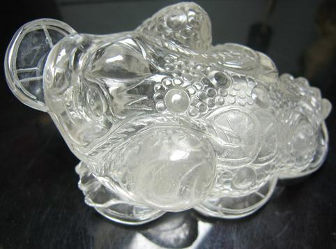 居家風(fēng)水聚財(cái)-白水晶三腿蟾蜍